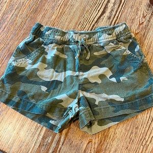 Green camo shorts